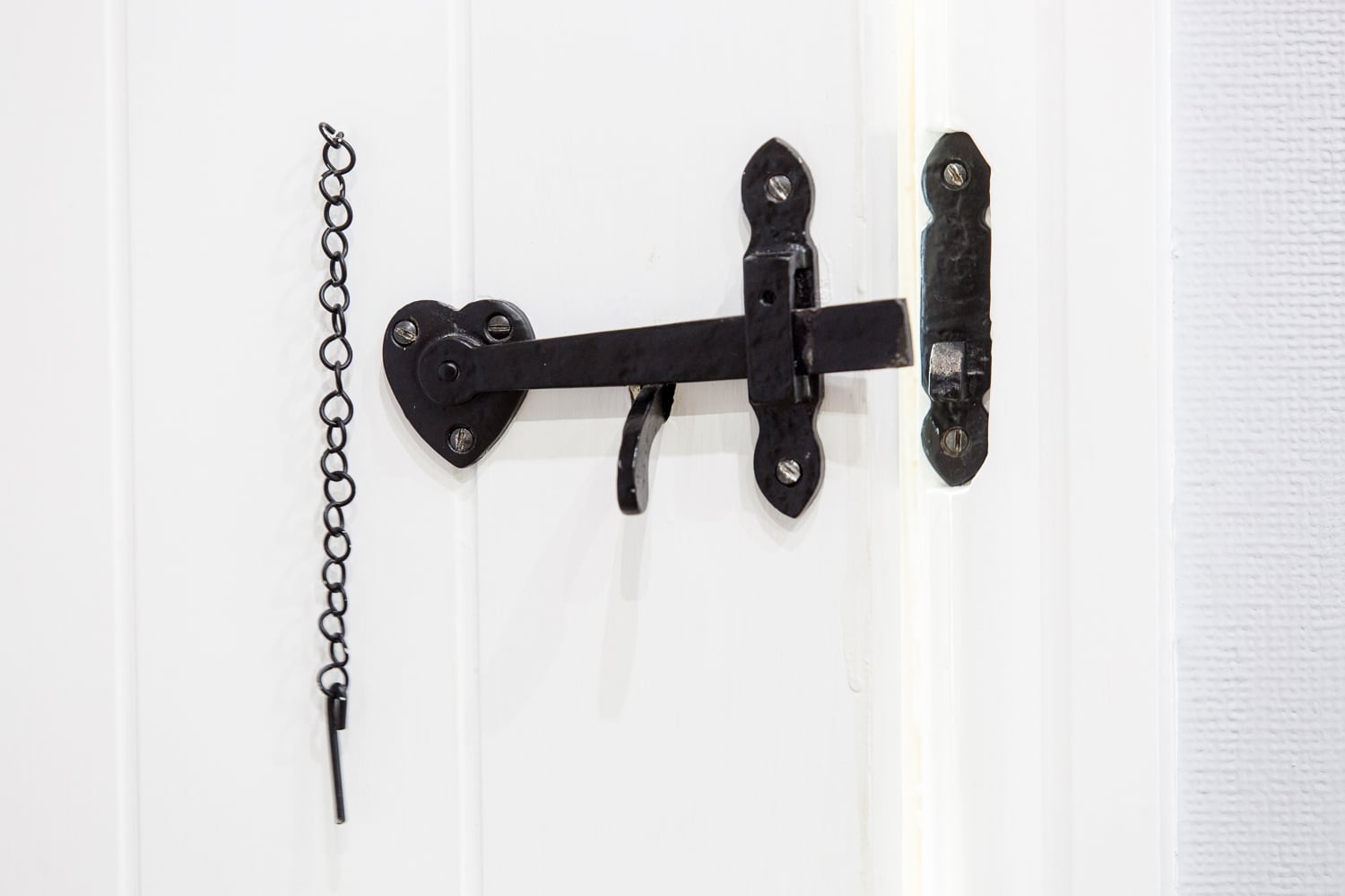 A lock on a door