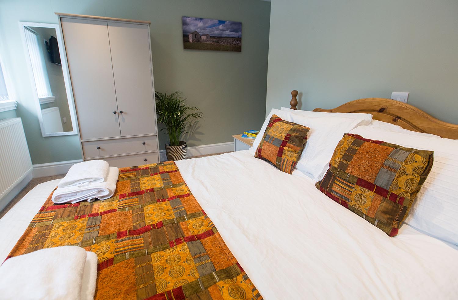 One of the bedrooms of The Old Barn